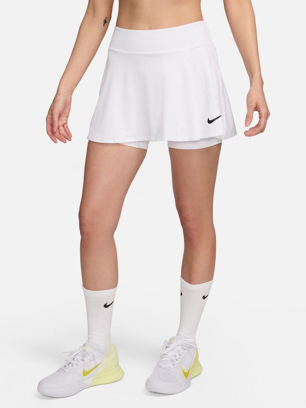 NWT ! NIKE DRI FIT Women Skort Tennis Plus Size 3X White Standard Fit Active